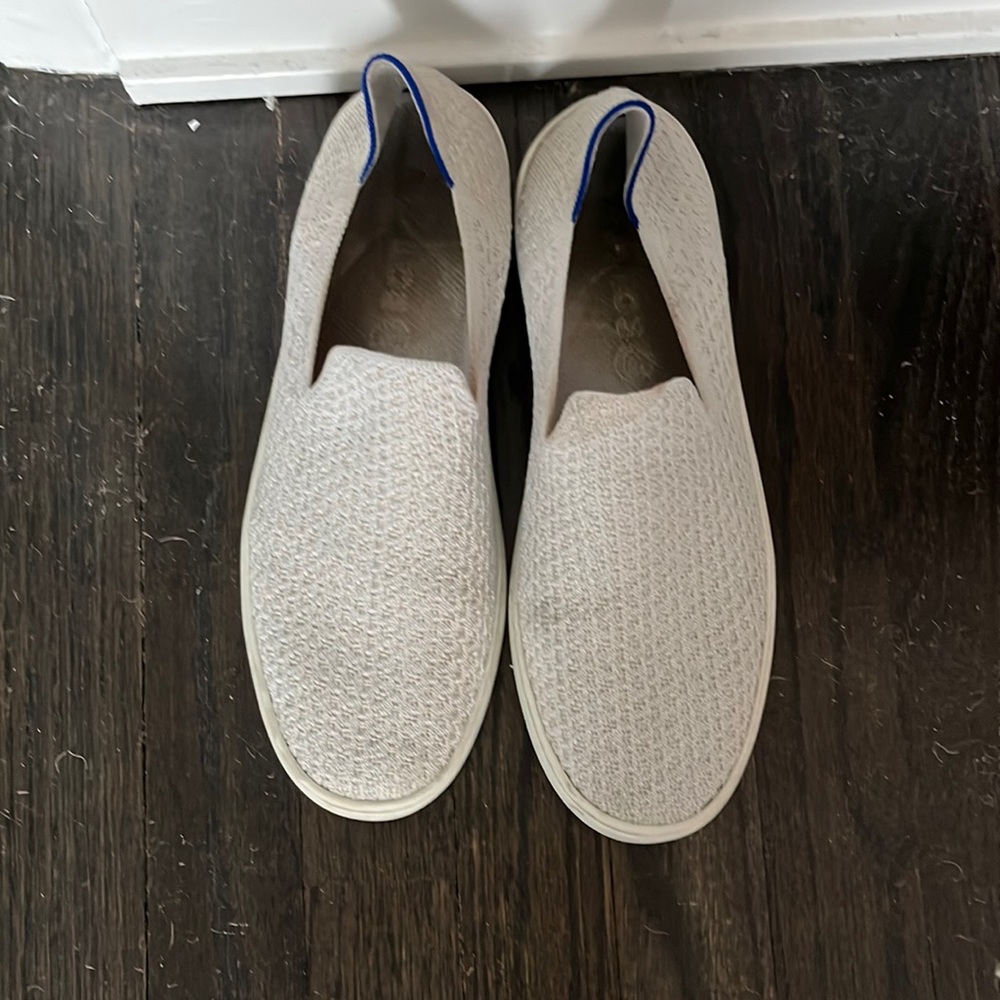 Rothy’s white slide ons